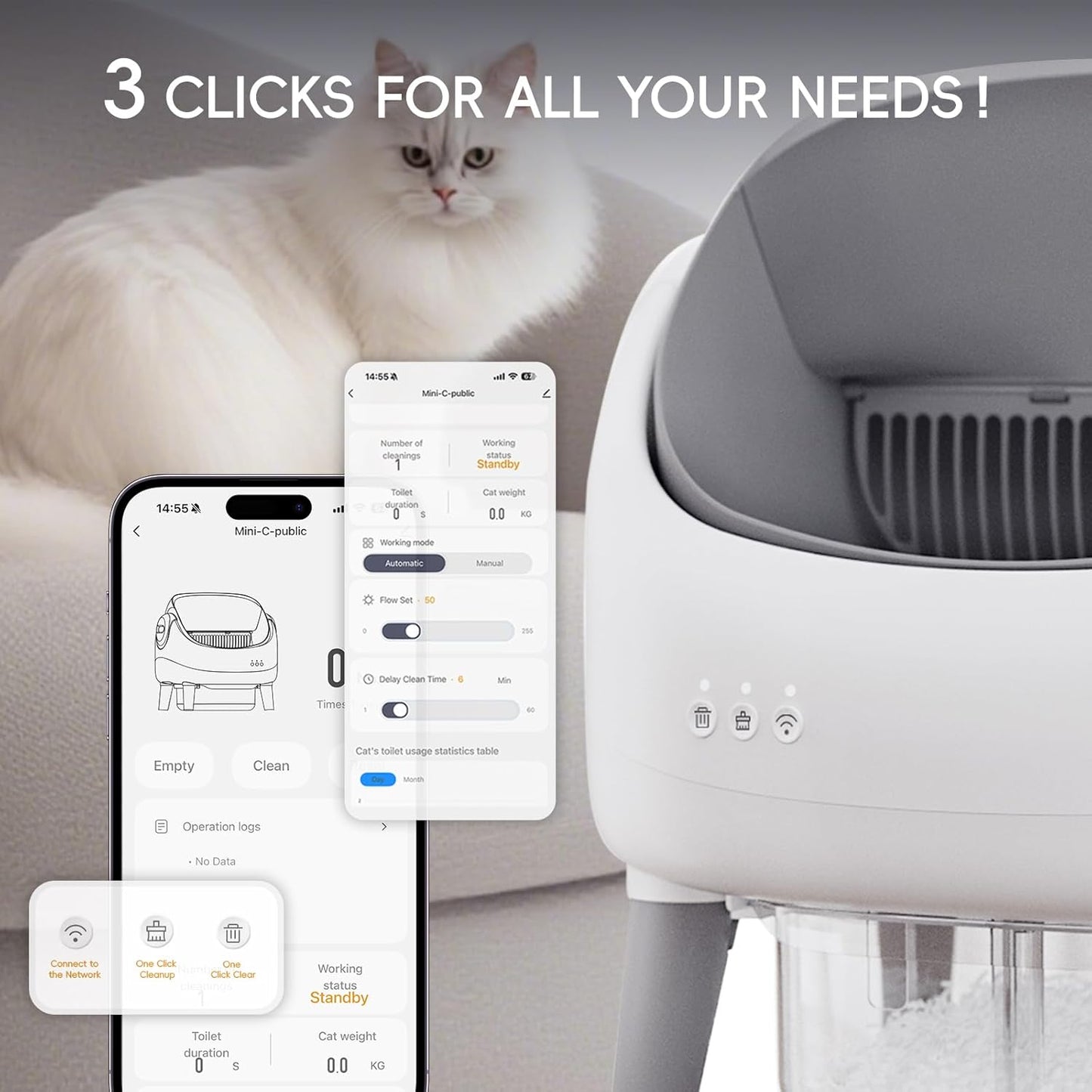 Self-Cleaning Cat Litter Box™